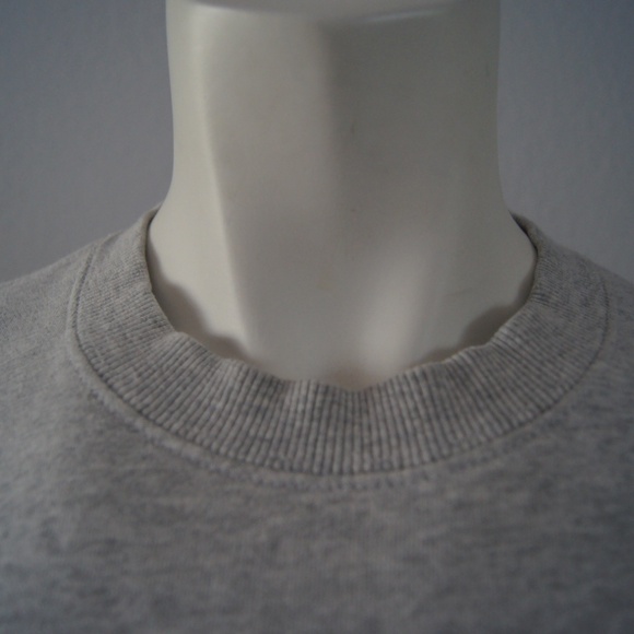 STUSSY Graphic Logo Gray Sweatshirt S Long Sleeve Jumper Pullover Streetwear Top - Picture 6 of 6